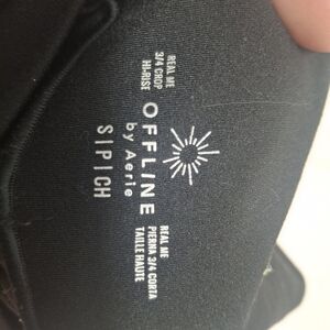 Aerie Black 3/4 Crop Leggings